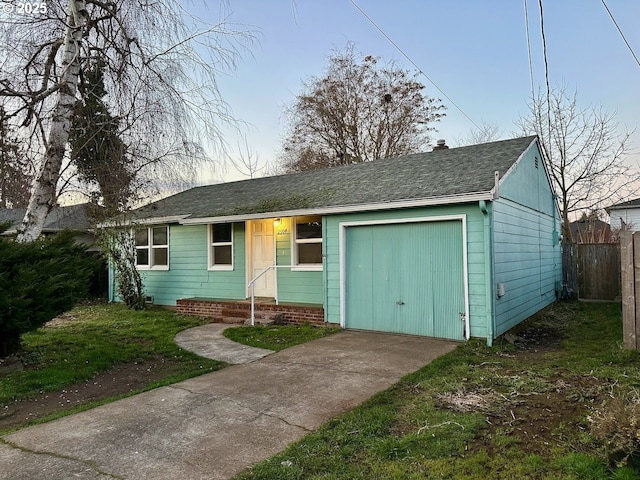 view of ranch-style home