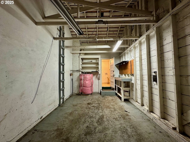 view of basement