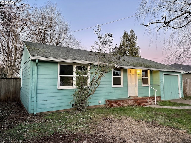 view of ranch-style home