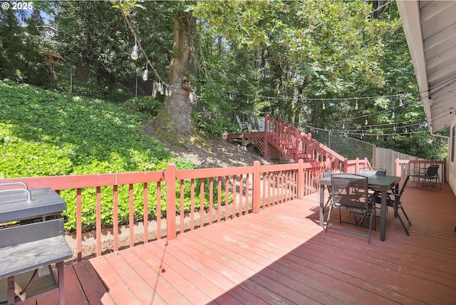 16905 Webster Rd, Gladstone, OR 97027 - deck with outdoor dining space