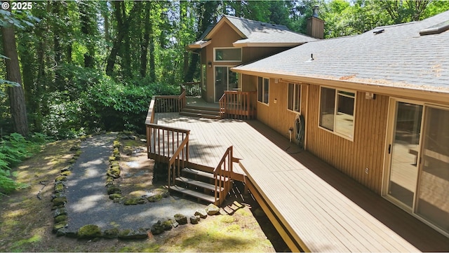 12028 SW Lesser Rd, Portland, OR 97219 - view of wooden deck