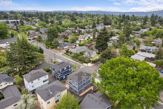 aerial view of residential area