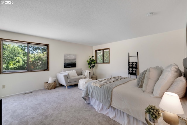 17141 Hofer Ct, Lake Oswego, OR 97034 - carpeted bedroom with multiple windows and a textured ceiling