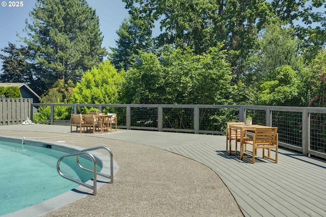 17141 Hofer Ct, Lake Oswego, OR 97034 - view of pool with a deck, outdoor dining area, and a patio area