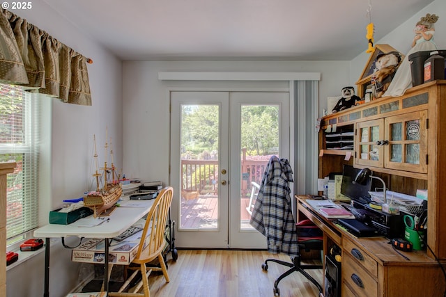 590 Fairchild St, Canyonville, OR 97417 - office featuring french doors and light wood-type flooring