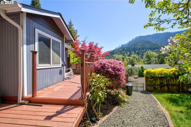 590 Fairchild St, Canyonville, OR 97417 - exterior space with a gate, a mountain view, and fence