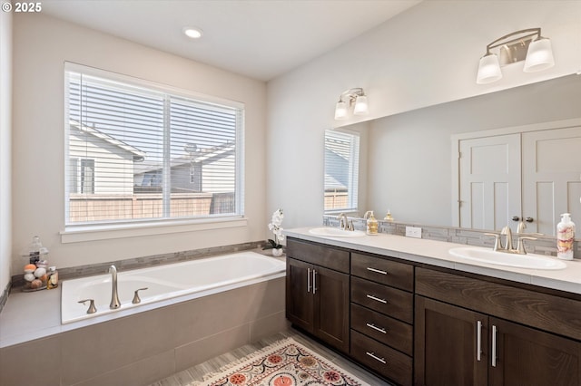 1939 Branch Creek Dr, Longview, WA 98632 - bathroom featuring double vanity and a bath
