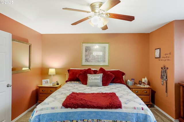 216 Churchill Downs St, Albany, OR 97322 - bedroom with carpet and a ceiling fan