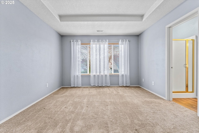 2462 NE 11th Ave, Hillsboro, OR 97124 - empty room featuring a textured ceiling, carpet floors, and baseboards