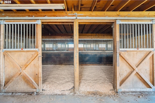 view of horse barn