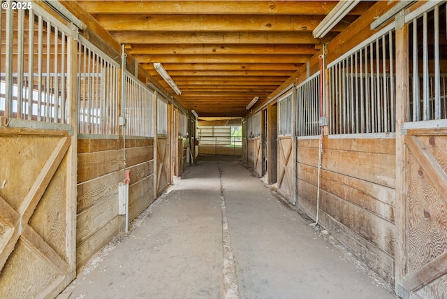 view of horse barn