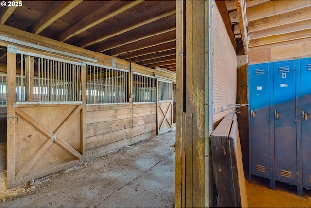 view of horse barn