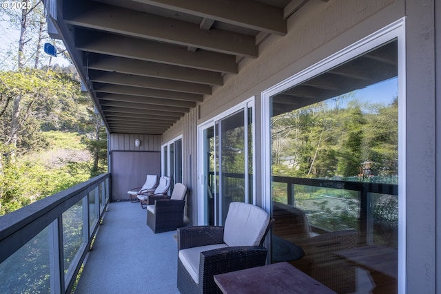 view of balcony