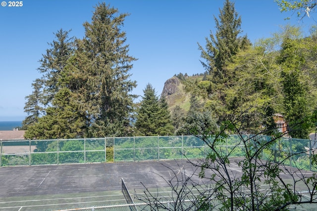view of tennis court