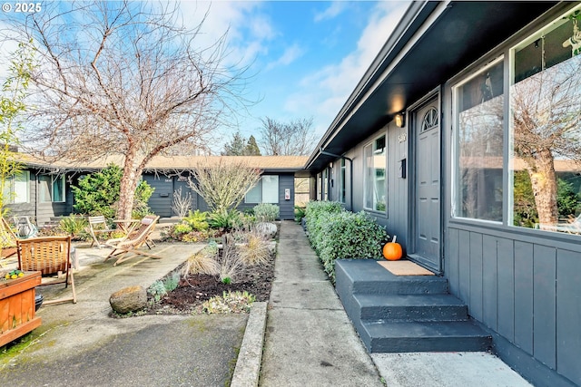 exterior space with a patio