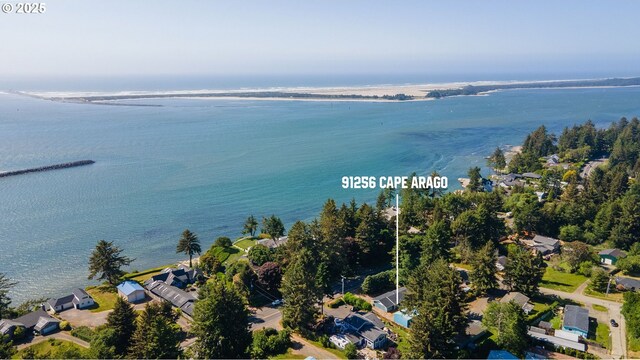 91256 Cape Arago Hwy, Coos Bay, OR 97420 - view of property location featuring a large body of water and nearby suburban area