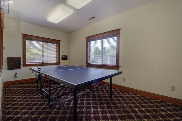 playroom featuring carpet floors