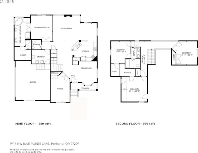 7917 NW Blue Pointe Ln, Portland, OR 97229 - property floor plan