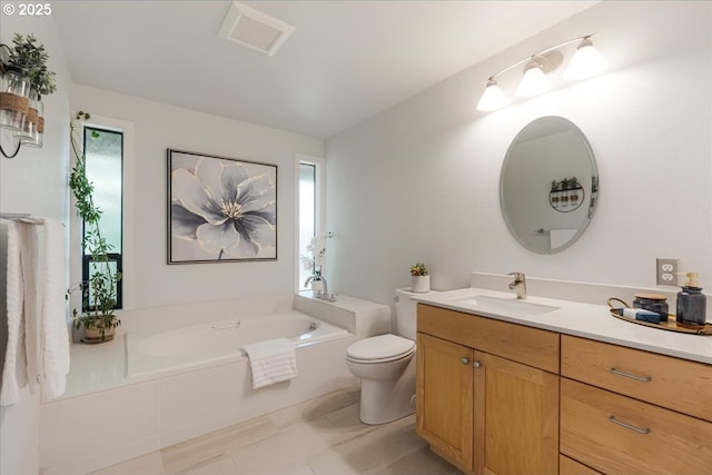 31430 NE Canter Ln, Sherwood, OR 97140 - full bathroom with vanity and a garden tub