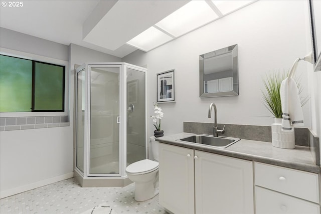 31430 NE Canter Ln, Sherwood, OR 97140 - full bathroom featuring a shower stall and vanity