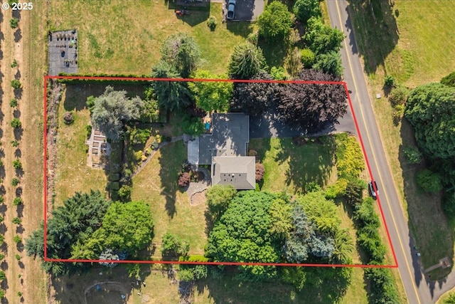 31430 NE Canter Ln, Sherwood, OR 97140 - aerial overview of property's location with property boundaries highlighted