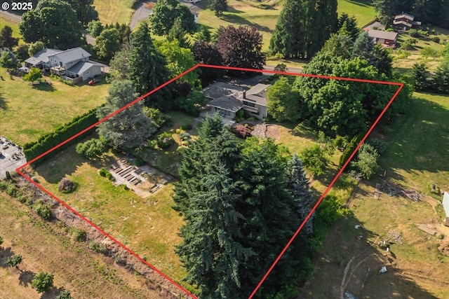 31430 NE Canter Ln, Sherwood, OR 97140 - aerial overview of property's location with property boundaries highlighted