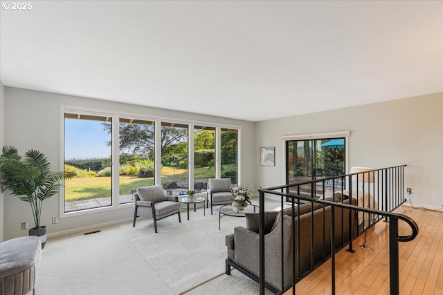 31430 NE Canter Ln, Sherwood, OR 97140 - living area featuring baseboards and light wood finished floors