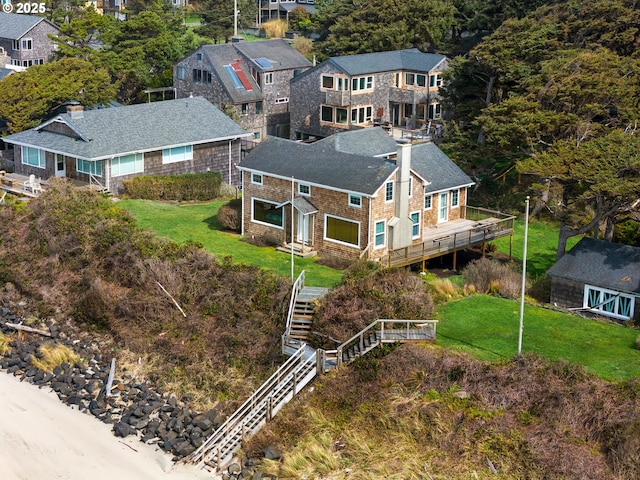 aerial view of property and surrounding area