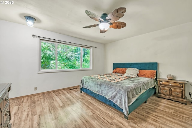 32739 Taylor Butte Rd, Cottage Grove, OR 97424 - bedroom featuring light wood finished floors and a ceiling fan