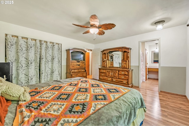 32739 Taylor Butte Rd, Cottage Grove, OR 97424 - bedroom featuring wood finished floors and ceiling fan