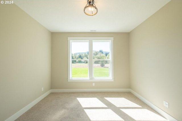 view of carpeted empty room