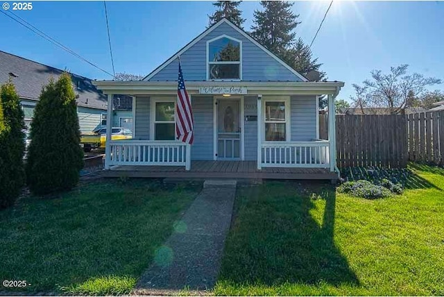 bungalow-style house featuring a porch