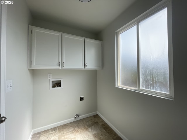 5145 Trevon St, Eugene, OR 97402 - washroom featuring electric dryer hookup, cabinet space, and hookup for a washing machine