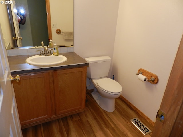 31811 NW Belgium Ct, North Plains, OR 97133 - bathroom featuring vanity and wood finished floors