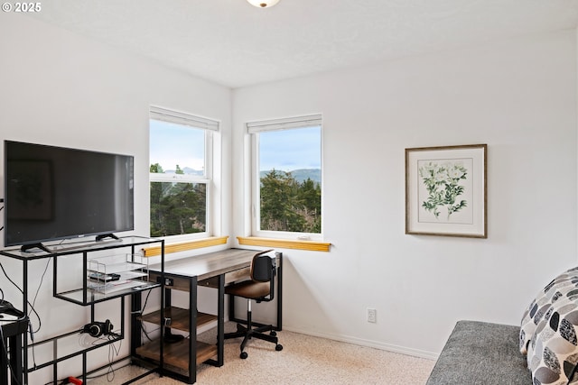 office featuring baseboards