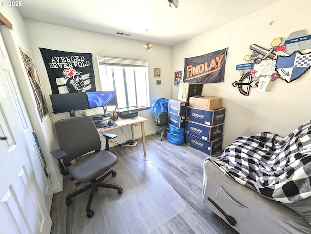 1912 SE 122nd Ave Unit 11, Portland, OR 97233 - office featuring wood finished floors and baseboards