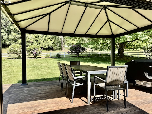 24035 SW Mountain Creek Rd, Sherwood, OR 97140 - deck with outdoor dining area and grilling area