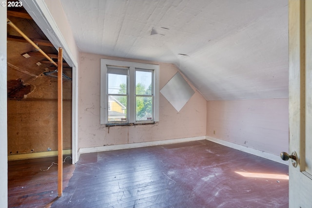 3807 NE Grand Ave, Portland, OR 97212 - bonus room with vaulted ceiling and hardwood / wood-style floors