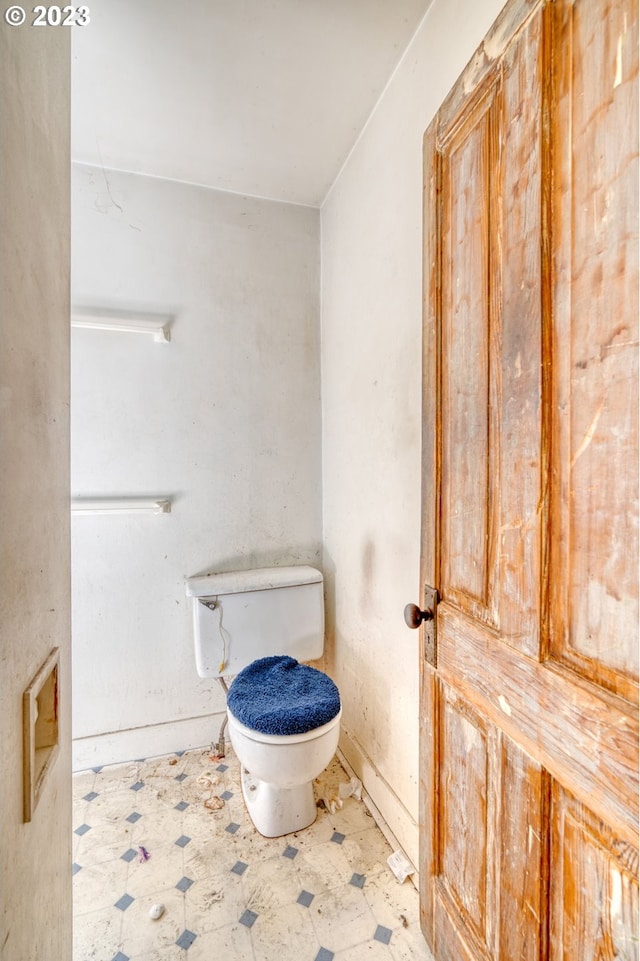 3807 NE Grand Ave, Portland, OR 97212 - bathroom with tile patterned floors and toilet