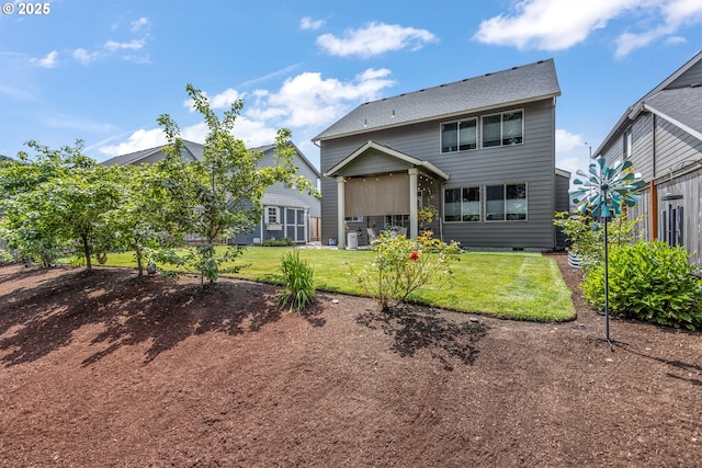 52152 Casswell Dr, Scappoose, OR 97056 - rear view of property featuring a yard
