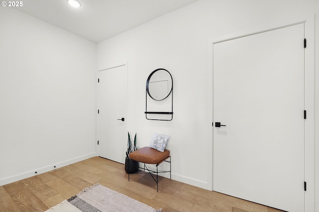 interior space with light wood-type flooring