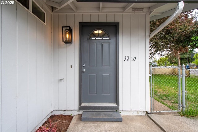 view of entrance to property