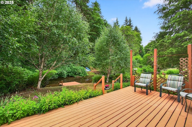 10268 Field Crest Dr, Birkenfeld, OR 97016 - view of wooden terrace