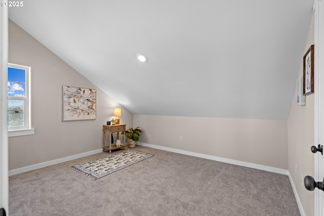 313 Art Kegler Blvd, Boardman, OR 97818 - bonus room featuring vaulted ceiling, carpet, baseboards, and recessed lighting