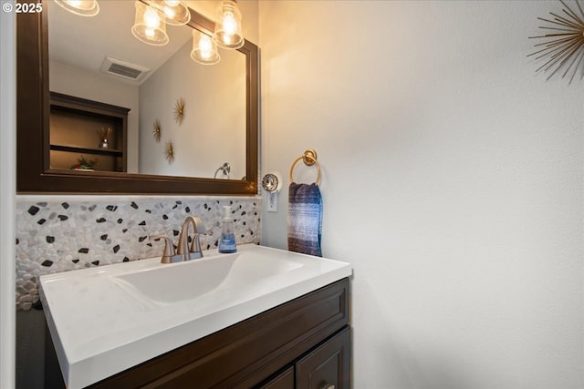 14510 NE 50th St, Vancouver, WA 98682 - bathroom featuring vanity and decorative backsplash