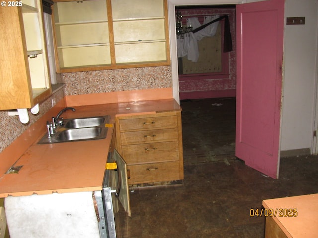 kitchen featuring a sink