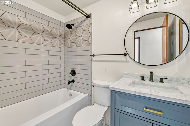 590 Granite Pl, Springfield, OR 97477 - bathroom featuring vanity and washtub / shower combination