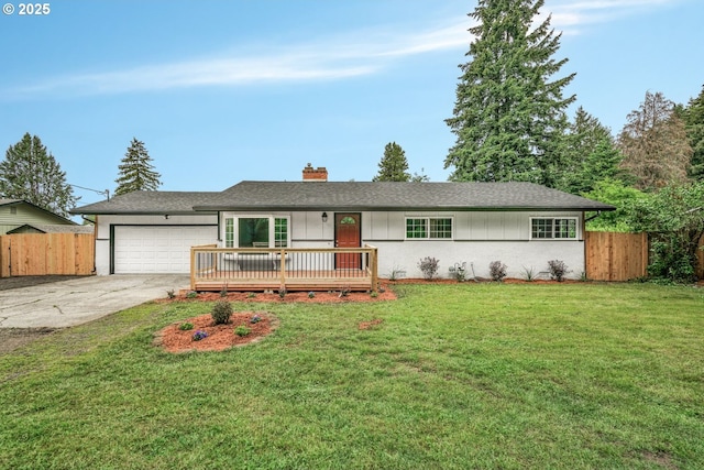 14108 NE 49th St, Vancouver, WA 98682 - single story home with a garage, driveway, and a chimney