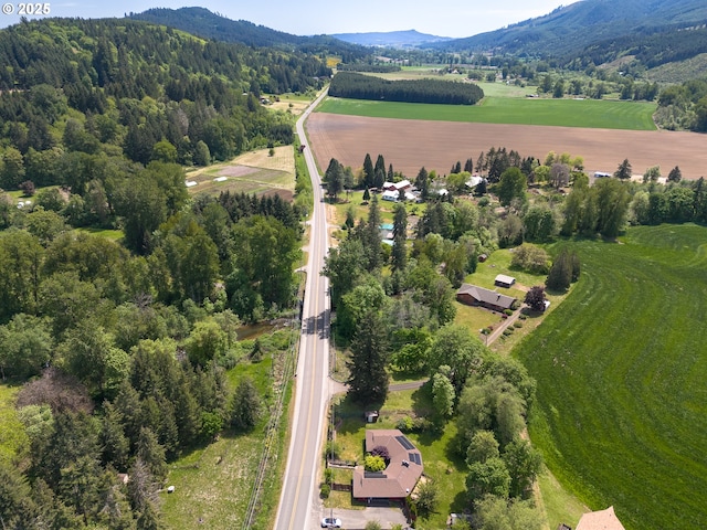 bird's eye view of mountains