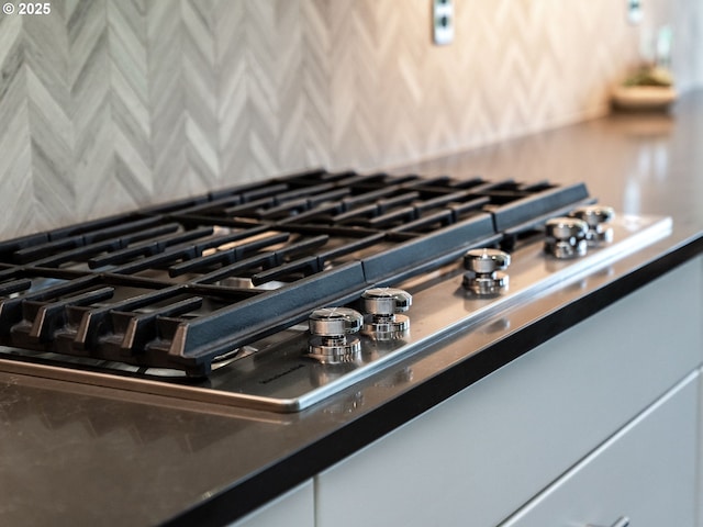 1856 NW Sierra Way, Camas, WA 98607 - detailed view of stainless steel gas stovetop and dark countertops